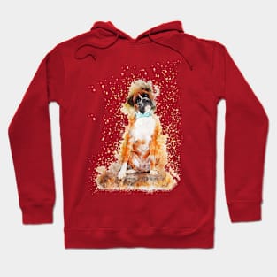 Boxer Dog Painting Art Hoodie